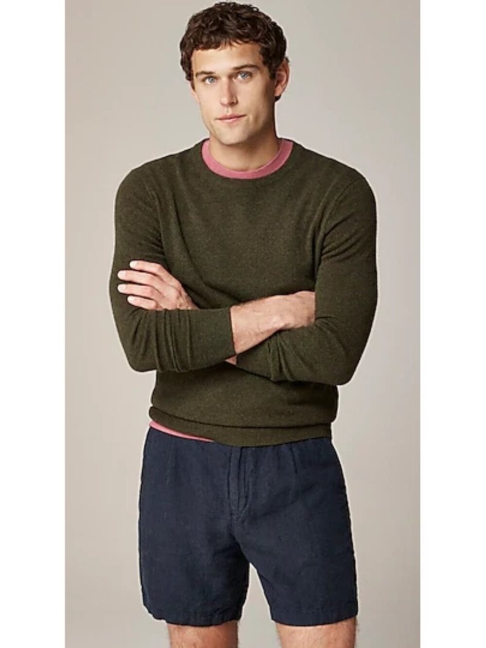 J. Crew Cashmere Crewneck Sweater M $158